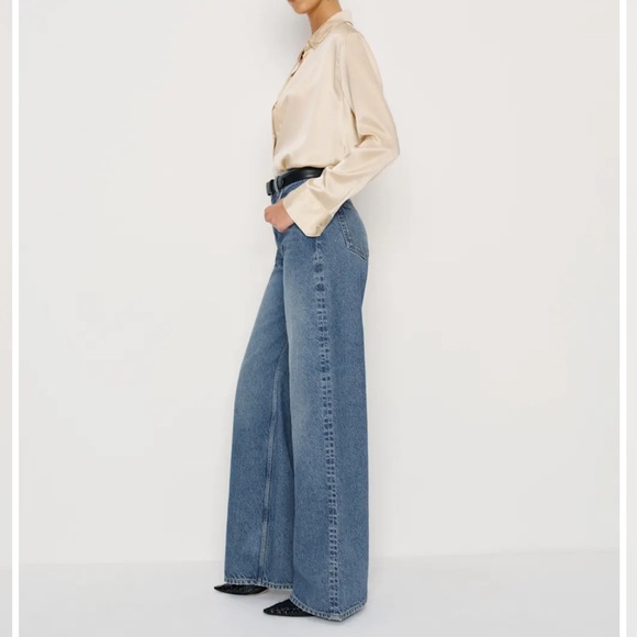 Reformation Cary High Rise Slouchy Wide Leg Jeans - Picture 3 of 8
